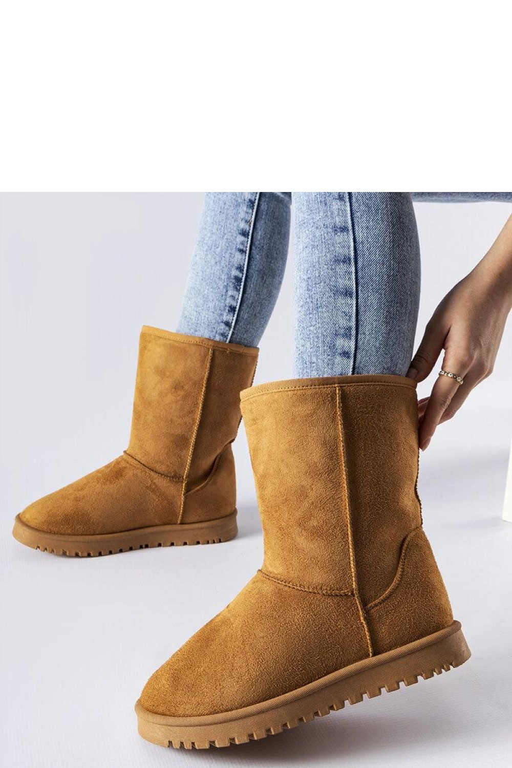 Brązowe ocieplane klasyczne śniegowce Ireneo - Solea - obrazek 2