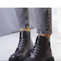 Szare ocieplane traperki Anja – Solea