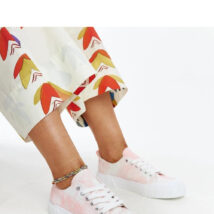 Różowe materiałowe trampki Jerina – Solea