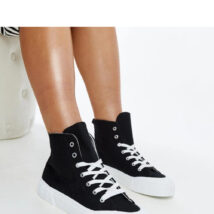 Czarne wysokie trampki Vinka – Solea