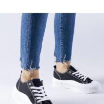 Czarne trampki na platformie Cesano – Solea