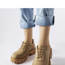 Brązowe półbuty o matowy wykończeniu Severino – Solea