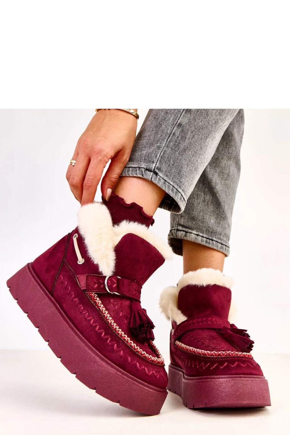 Śniegowce Model Maurisa C2068-6 Bordo - Solea - obrazek 3