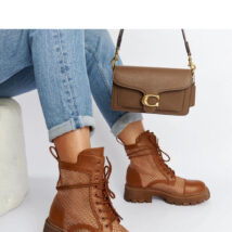 Brązowe prześwitujące trapery Waldeck – Solea