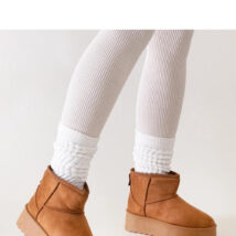 Brązowe casualowe śniegowce na wysokiej platformie Thaisa – Solea