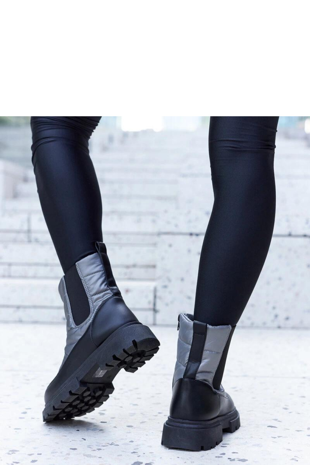 Szare ocieplane śniegowce Galvani - Solea - obrazek 4