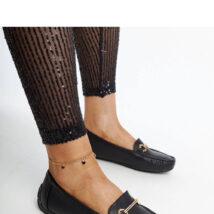 Czarne mokasyny z ozdobną klamerką Adila – Solea