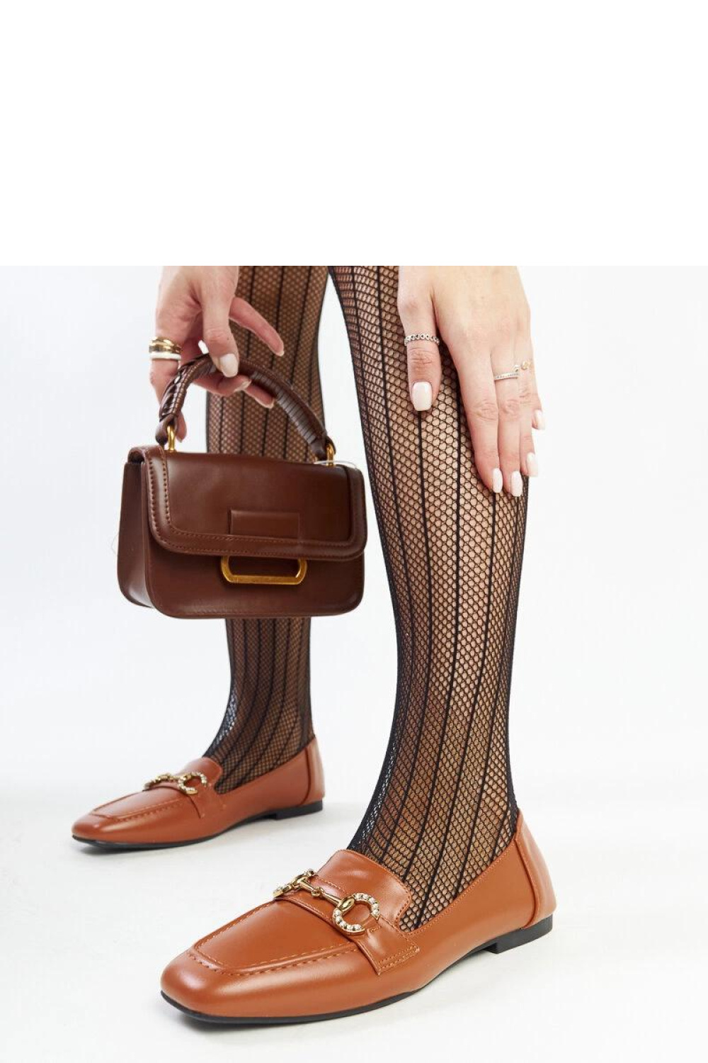 Brązowe mokasyny z klamerką Areebah - Solea - obrazek 3