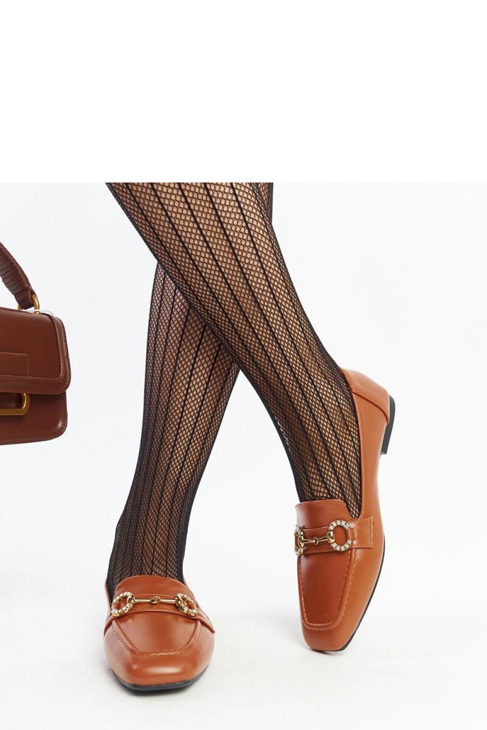 Brązowe mokasyny z klamerką Areebah - Solea - obrazek 4