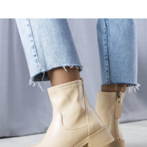 Beżowe klasyczne botki Victoire – Solea