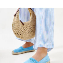 Niebieskie espadryle z cyrkoniami Abia – Solea