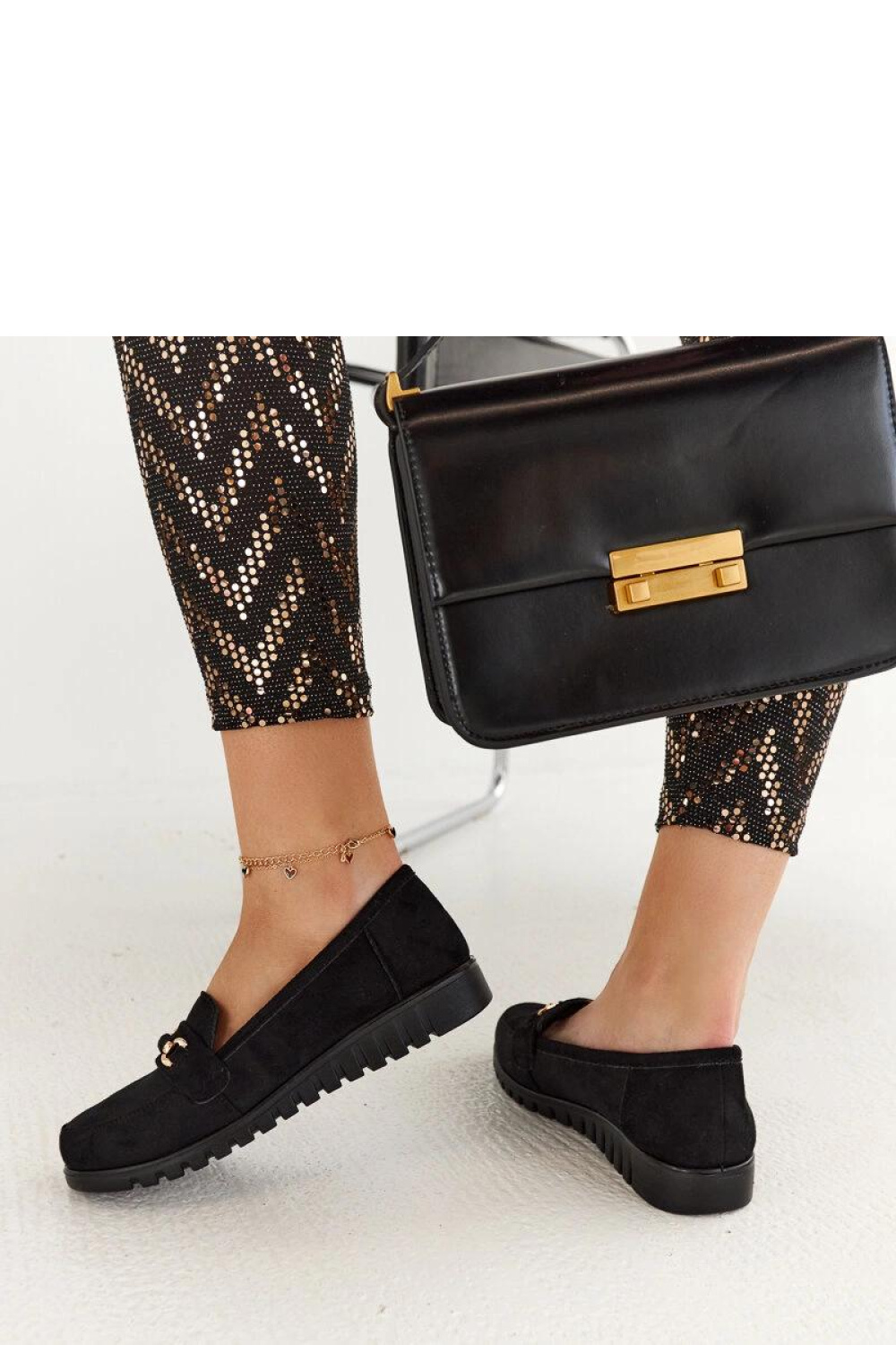 Czarne zamszowe mokasyny Prussia - Solea - obrazek 3