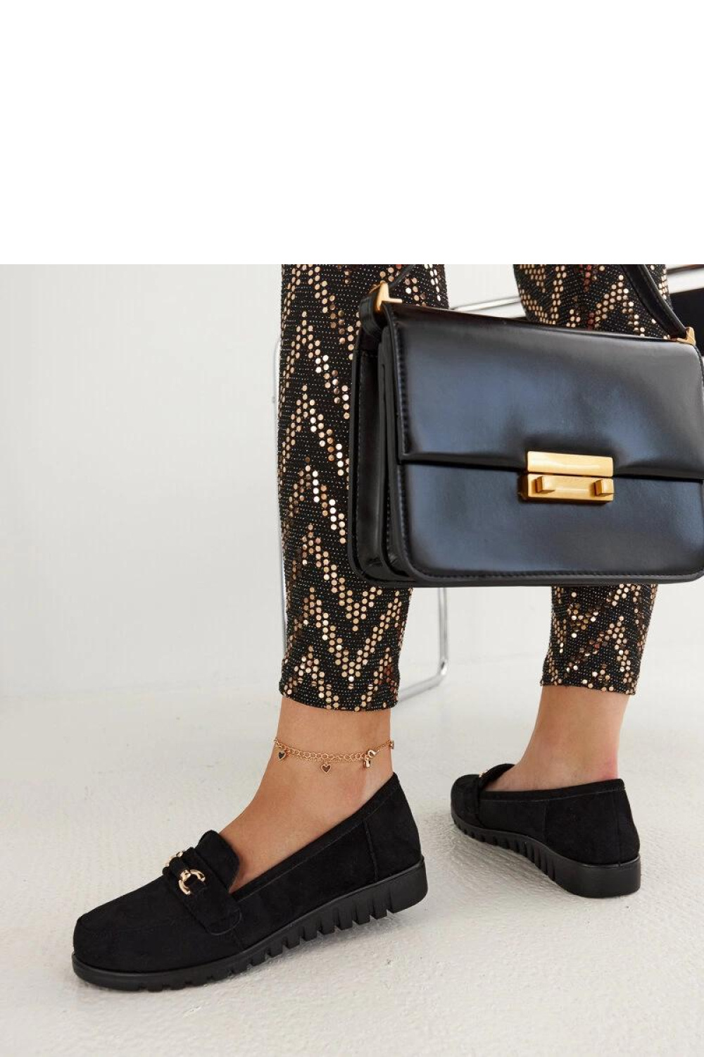 Czarne zamszowe mokasyny Prussia - Solea - obrazek 4