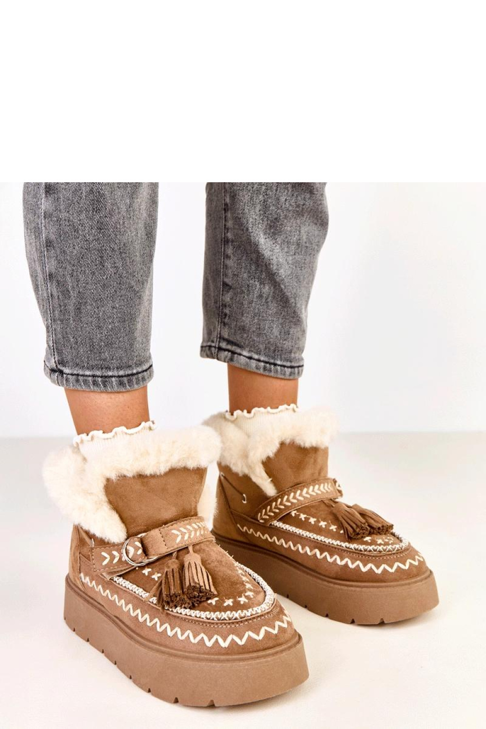 Śniegowce Model Maurisa C2068-5 Light Brown - Solea - obrazek 3