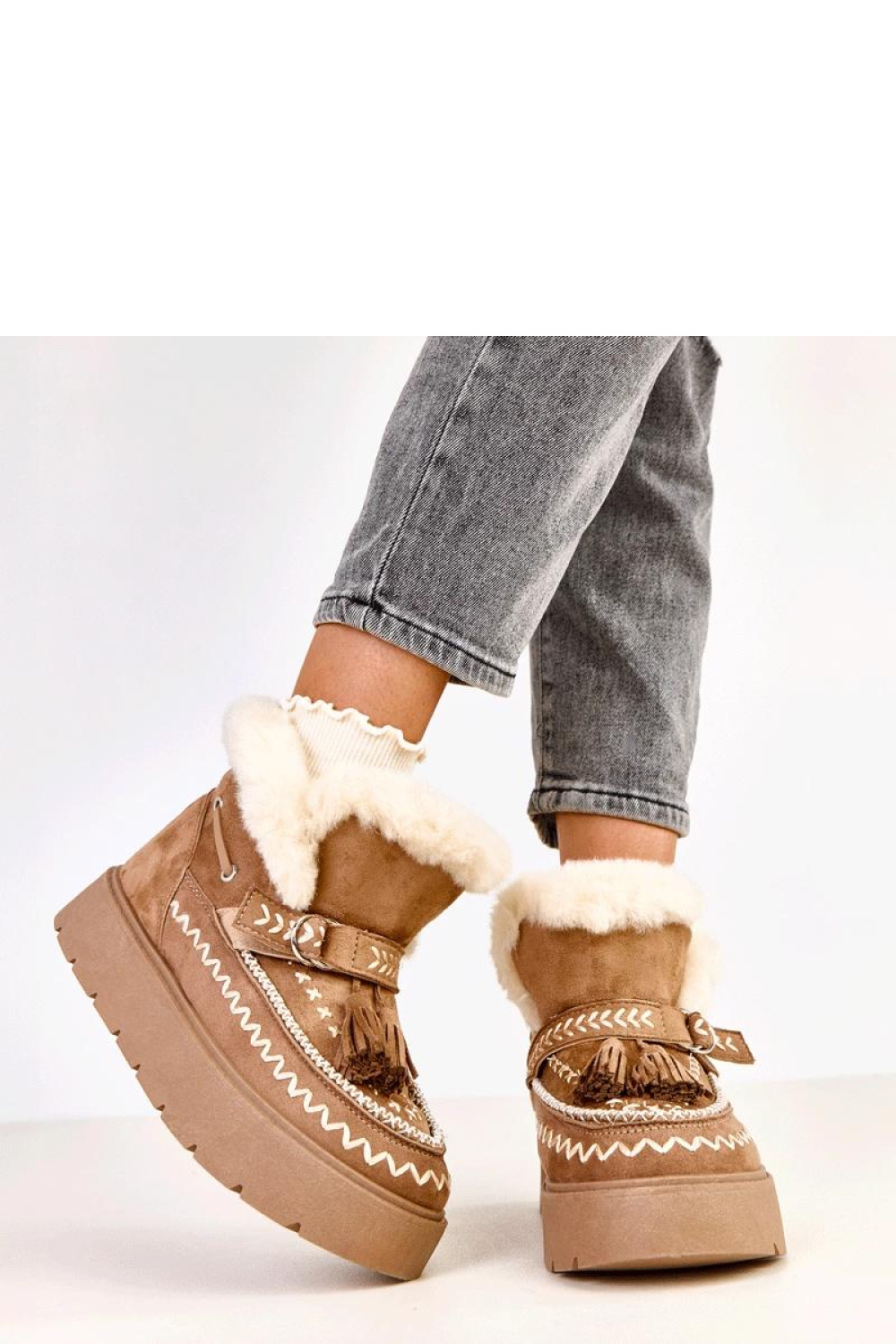 Śniegowce Model Maurisa C2068-5 Light Brown - Solea - obrazek 4