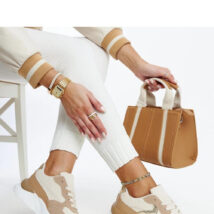 Brązowe sneakersy na platformie Nereida – Solea