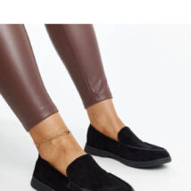 Czarne zamszowe półbuty Rumay – Solea