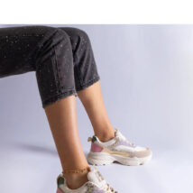 Wielokolorowe sneakersy z brokatowymi wstawkami Clorinda – Solea