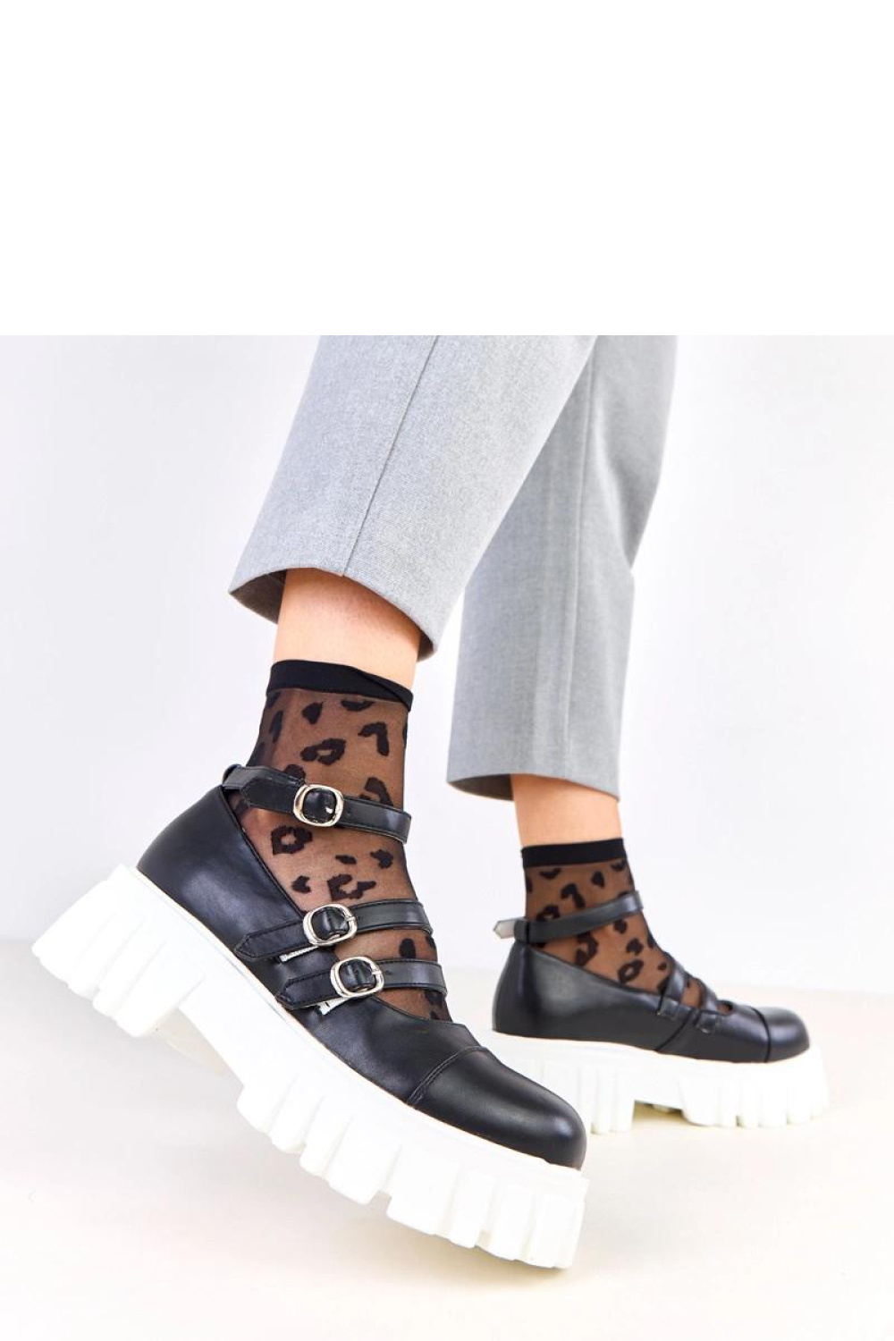 Półbuty Model Jastina C21-82713 Black - Solea - obrazek 3