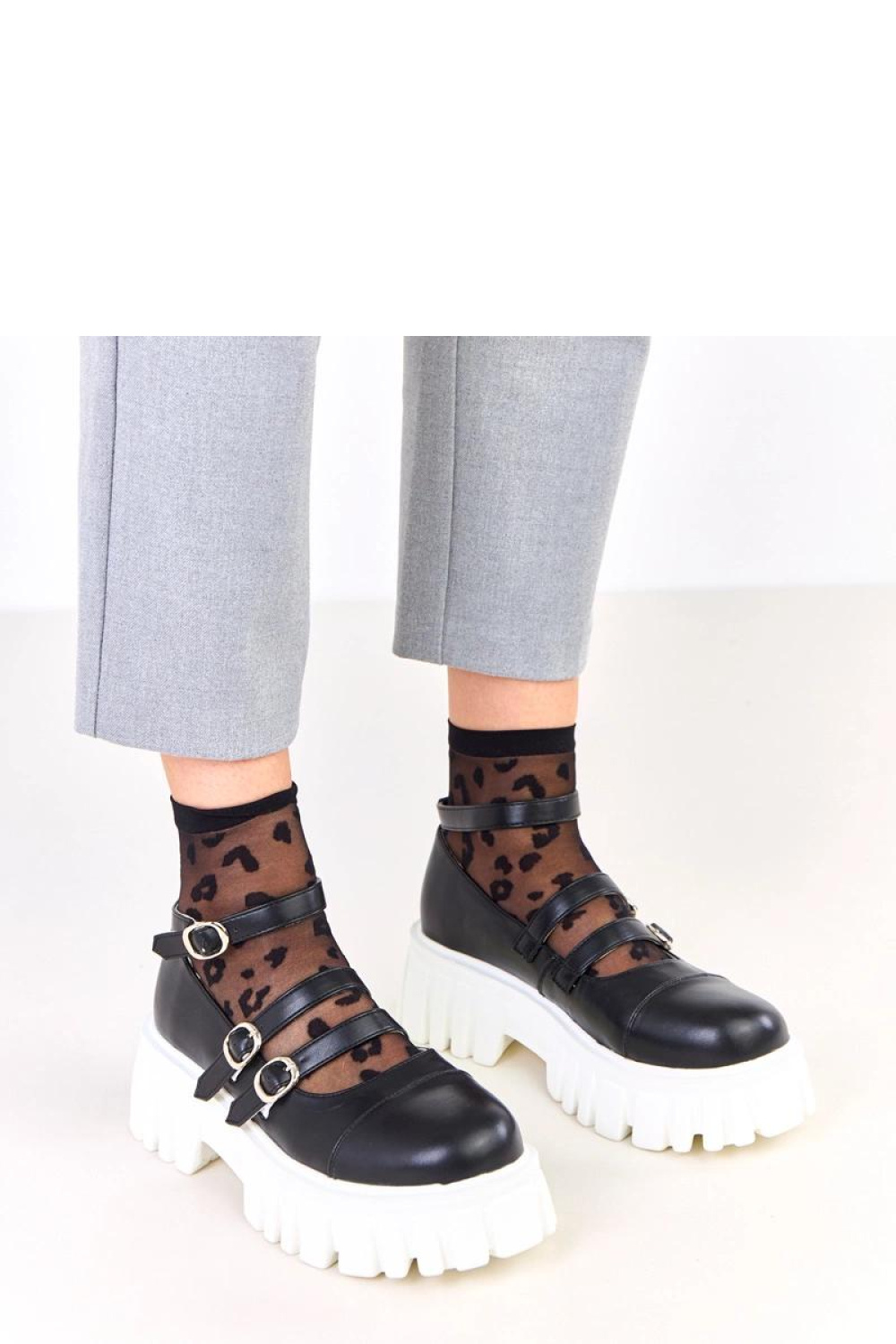 Półbuty Model Jastina C21-82713 Black - Solea - obrazek 4