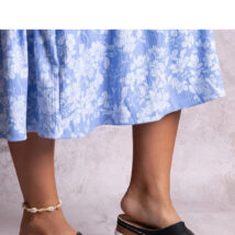 Sandał Czarne lekkie klapki na niskiej koturnie Mifsuda – Solea