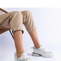 Białe damskie sneakersy na masywnej podeszwie Colunga – Solea