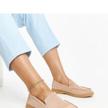 Beżowe zamszowe półbuty Rumay – Solea