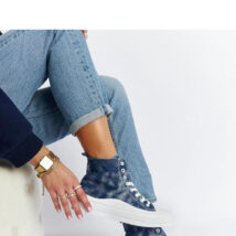 Granatowe trampki na platformie Vicente – Solea