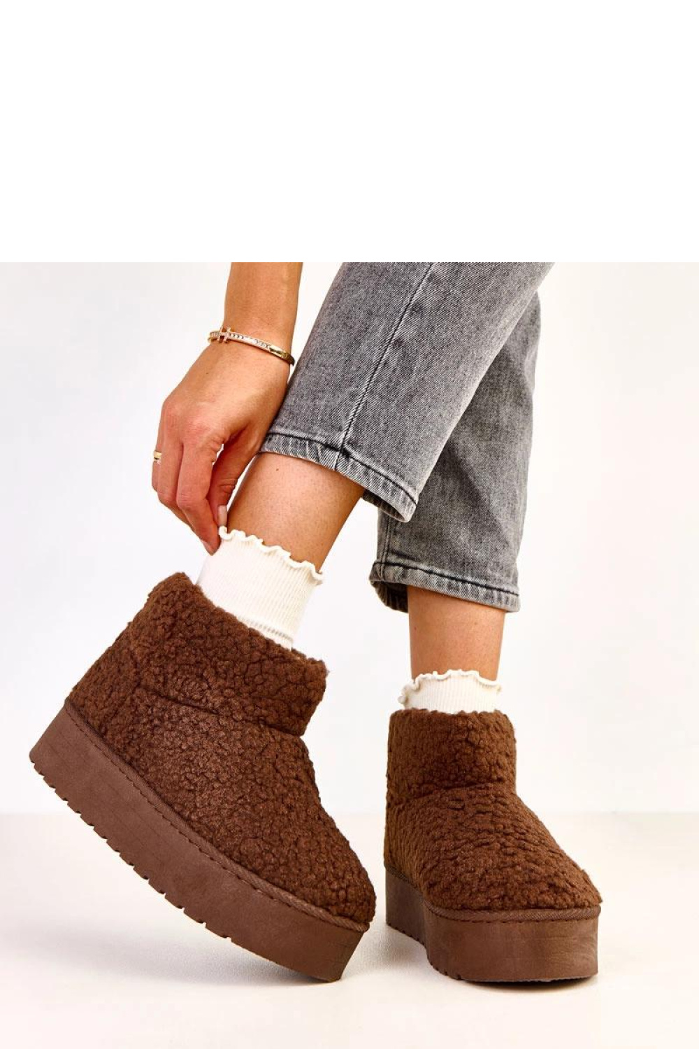 Śniegowce Model Lasso C2035-5 Dark Brown - Solea - obrazek 3