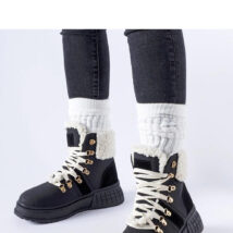 Czarne workery na masywnej platformie Rodrigo – Solea