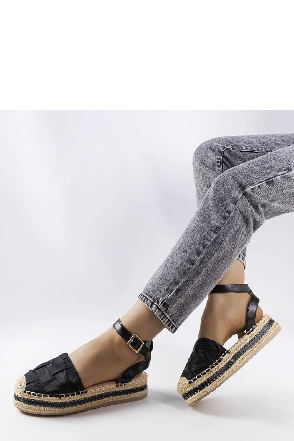 Czarne espadryle na platformie Lafreni?re - Solea - obrazek 3