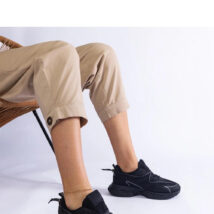 Czarne damskie sneakersy na masywnej podeszwie Colunga – Solea