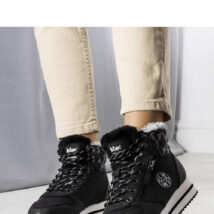 Czarne ocieplane botki LCJ-22-31-1448L Lee Cooper – Solea