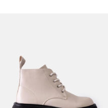 Beżowe botki typu glany Solis – Solea