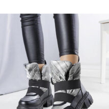 Szare ocieplane wsuwane śniegowce Francisco – Solea