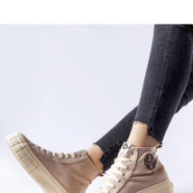 Beżowe trampki Lee Cooper LCJ-22-31-1434L – Solea