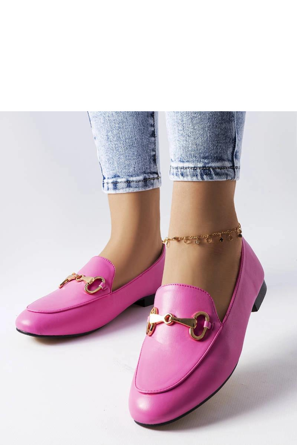 Różowe mokasyny z klamerką Philip - Solea