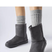 Szare ocieplane klasyczne śniegowce Libero – Solea