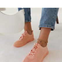 Różowe materiałowe sneakersy Mairago – Solea