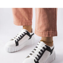 Białe sneakersy na platformie Gosselin – Solea