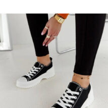 Czarne trampki na platformie Monteleone – Solea