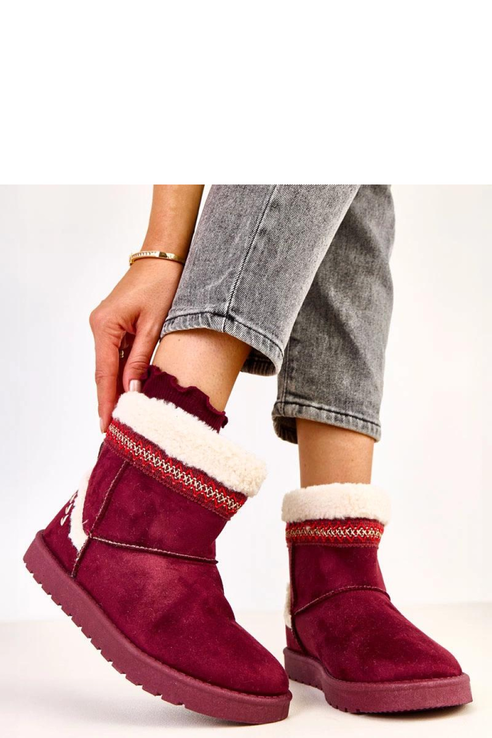 Śniegowce Model Sensila C2066-5 Bordo - Solea - obrazek 3