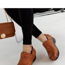 Brązowe półbuty na platformie Montoro – ciepły brąz – Solea