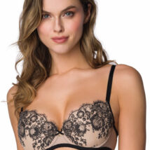 Biustonosz push up Biustonosz Push-up Model Frances M-3804/11 Beige/Black – Mat