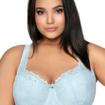 Biustonosz push up Biustonosz Usztywniany Model Carmela Big M-053/22 Błękit – Mat
