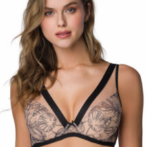 Biustonosz push up Biustonosz Push-up Model Xanthe M-3900/11 Beige/Black – Mat