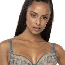 Biustonosz Soft Model Maureen M-3808/2 Beige/Turkus – Mat