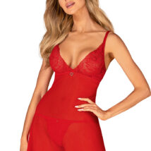 Komplet Model Chilisa babydoll Red – Obsessive