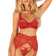 Pas do pończoch Model Lonesia Red – Obsessive