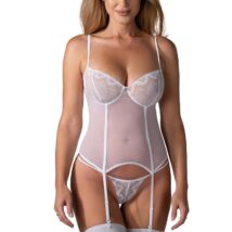 Komplet Gorset Model Alissium White – Obsessive